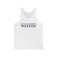 Just a kid from Weston Unisex Jersey Tank Top