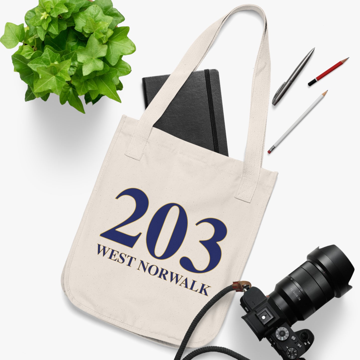 203 West Norwalk Organic Canvas Tote Bag