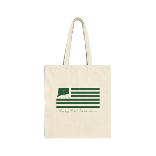 Rocky Hill Connecticut St. Patrick’s Day Flag Cotton Canvas Tote Bag