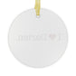 I Heart Darien. Glass Ornaments