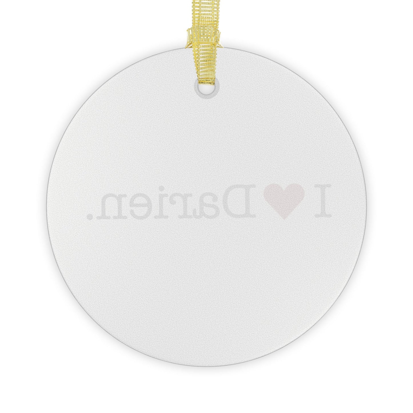 I Heart Darien. Glass Ornaments
