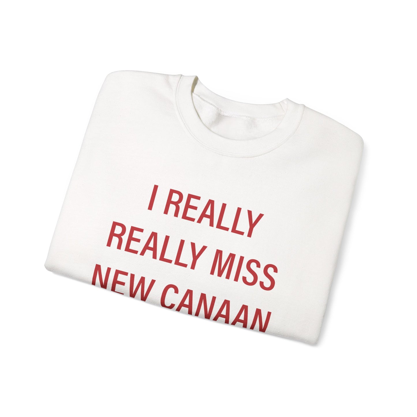 I Really Really Miss New Canaan Unisex Heavy Blend™ Crewneck Sweatshirt