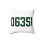 06351 Griswold Connecticut Zip Code Spun Polyester Square Pillow