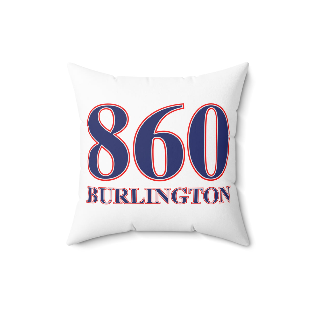 860 Burlington Red, White & Blue Spun Polyester Square Pillow