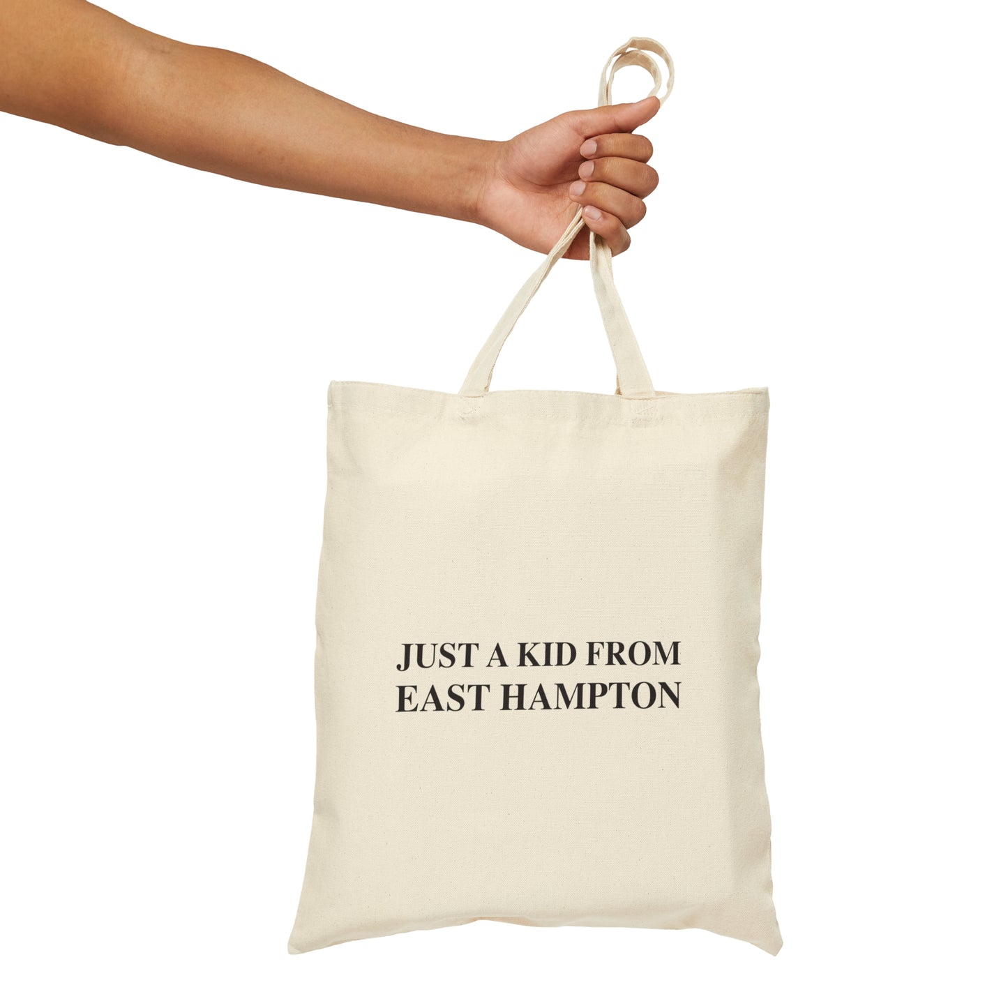 Just a kid from East Hampton Cotton Canvas Tote Bag