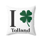 I Clover Tolland Spun Polyester Square Pillow