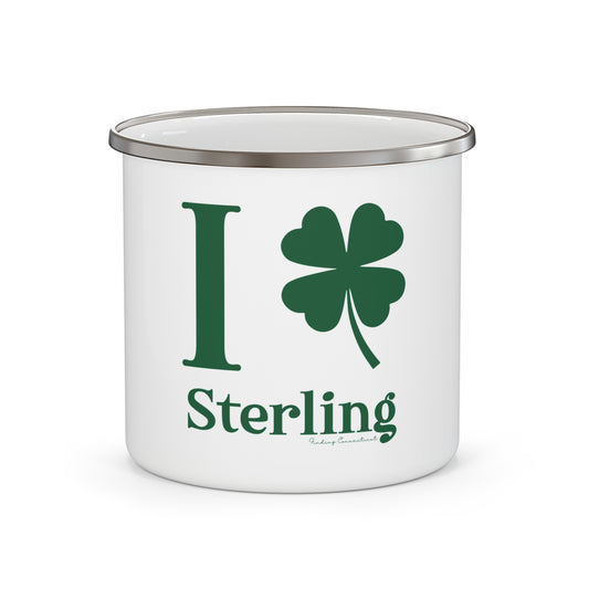 I Clover Sterling Enamel Camping Mug