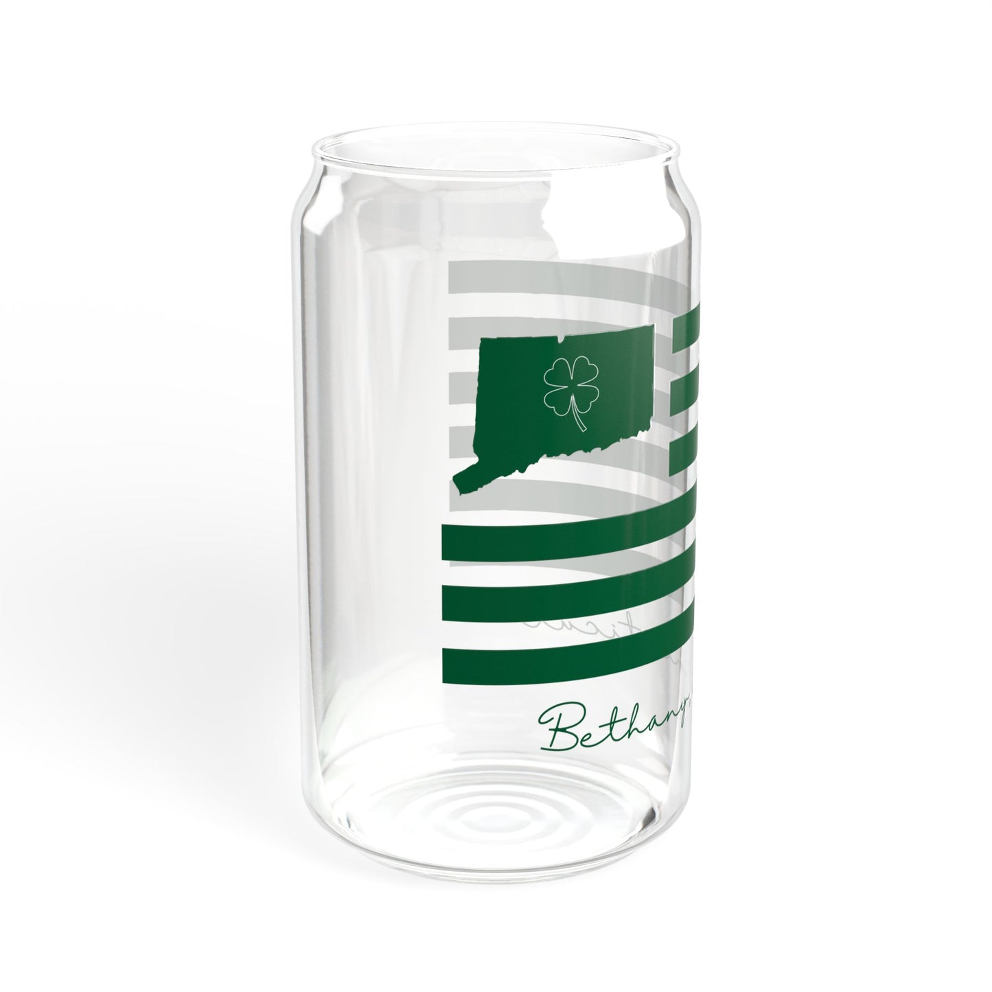 Bethany Connecticut St. Patrick's Day Sipper Glass, 16oz