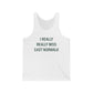 I Really Really Miss East Norwalk Unisex Jersey Tank Top
