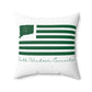South Windsor Connecticut St. Patrick’s Day Flag Spun Polyester Square Pillow