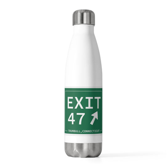 Vintage Exit 47 Merritt Parkway Sign 20oz Insulated Bottle
