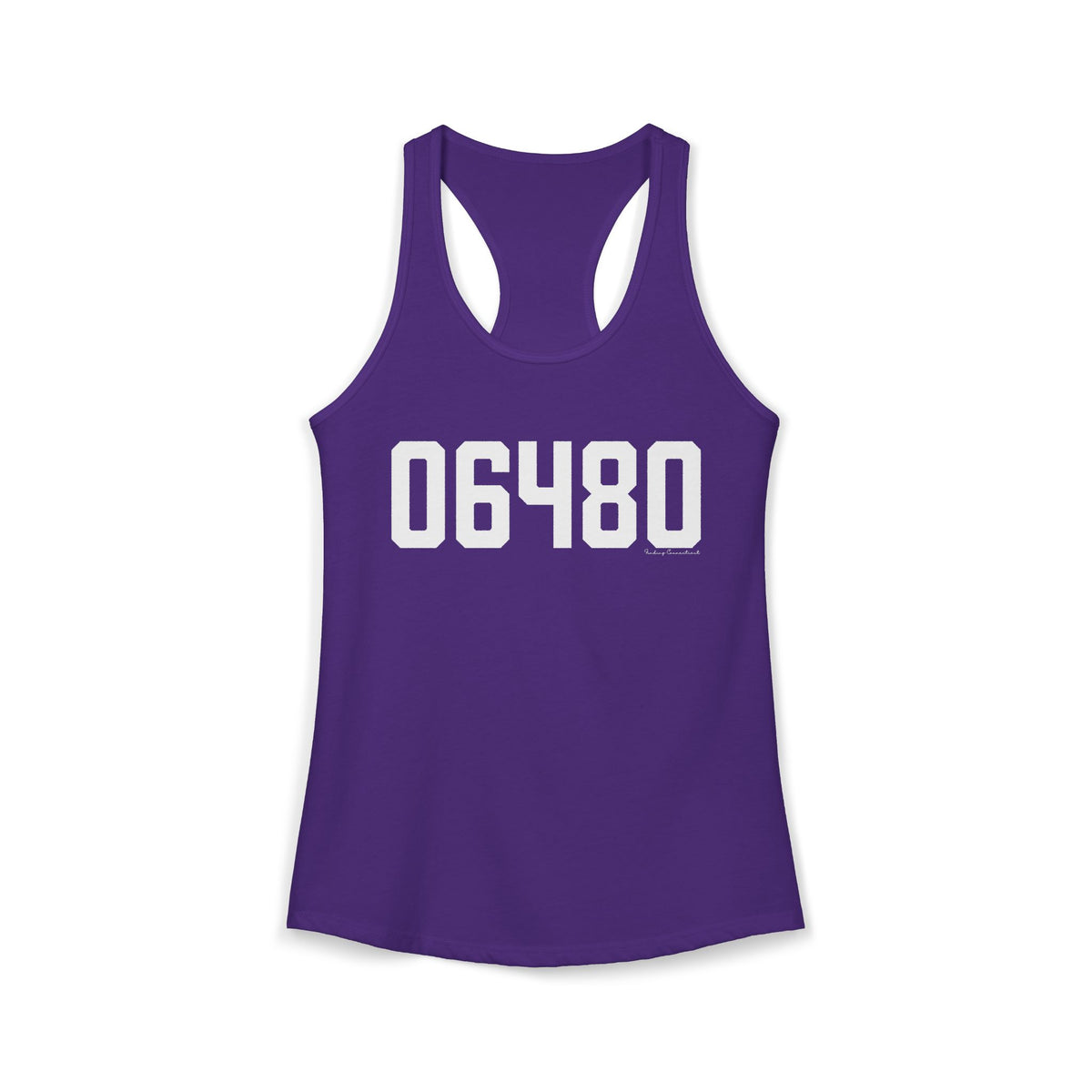 06480 Portland CT Zip Code Women's Ideal Racerback Tank Top