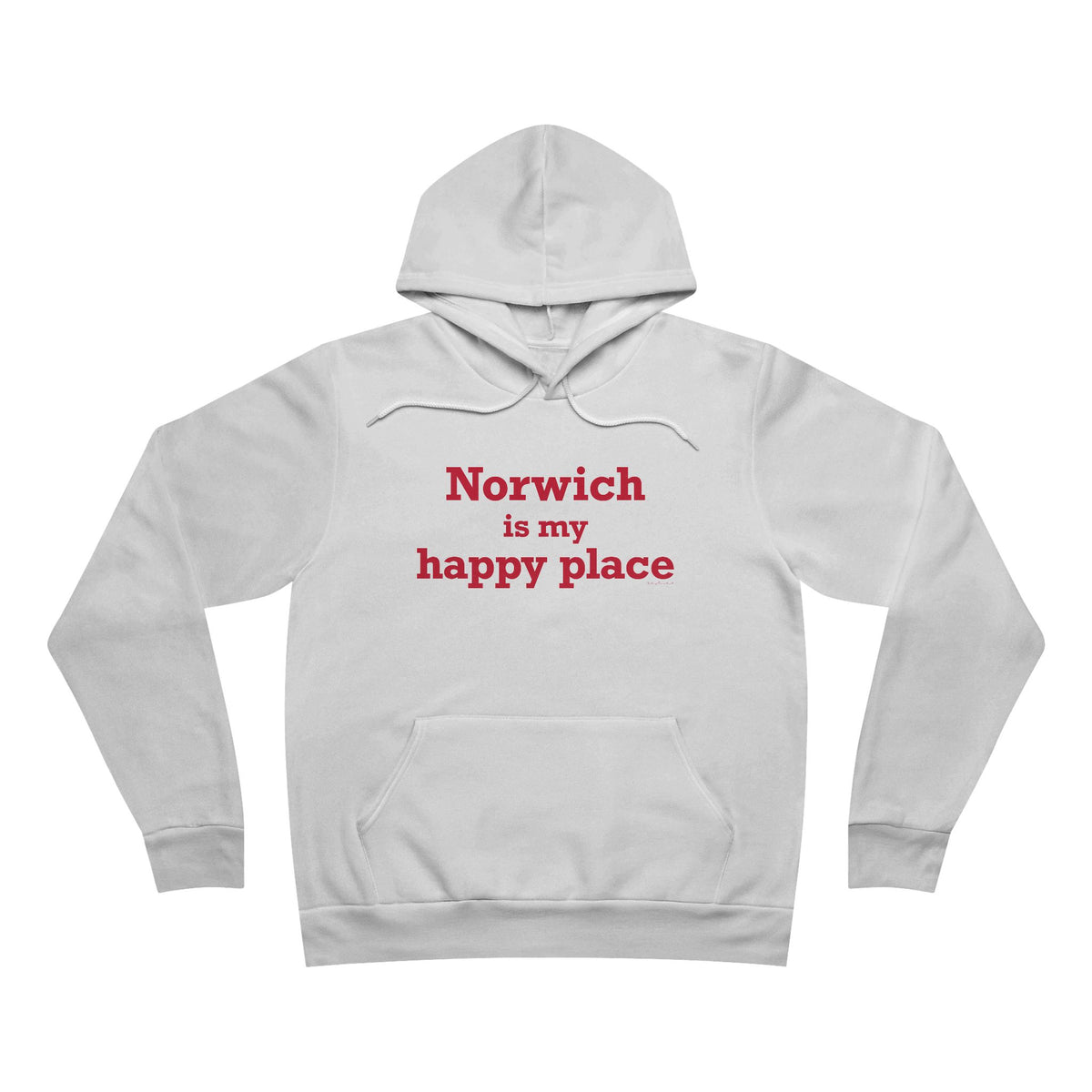 Norwich is My Happy Place Unisex Sponge Fleece Pullover Hoodie