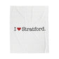 I Heart Stratford. Velveteen Plush Blanket