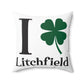 I Clover Litchfield Spun Polyester Square Pillow