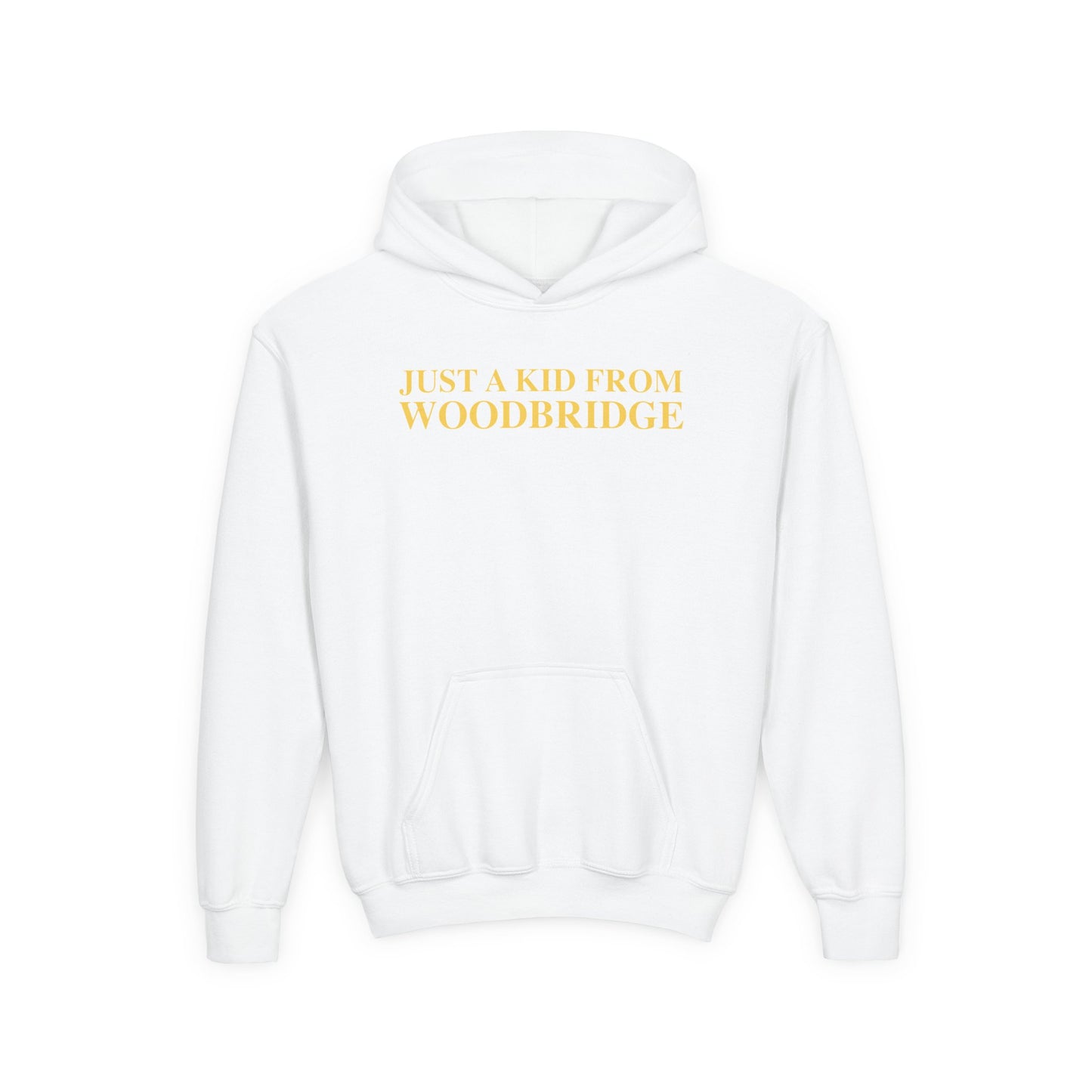 Just a kid from Woodbridge Youth Heavy Blend Hooded Sweatshirt