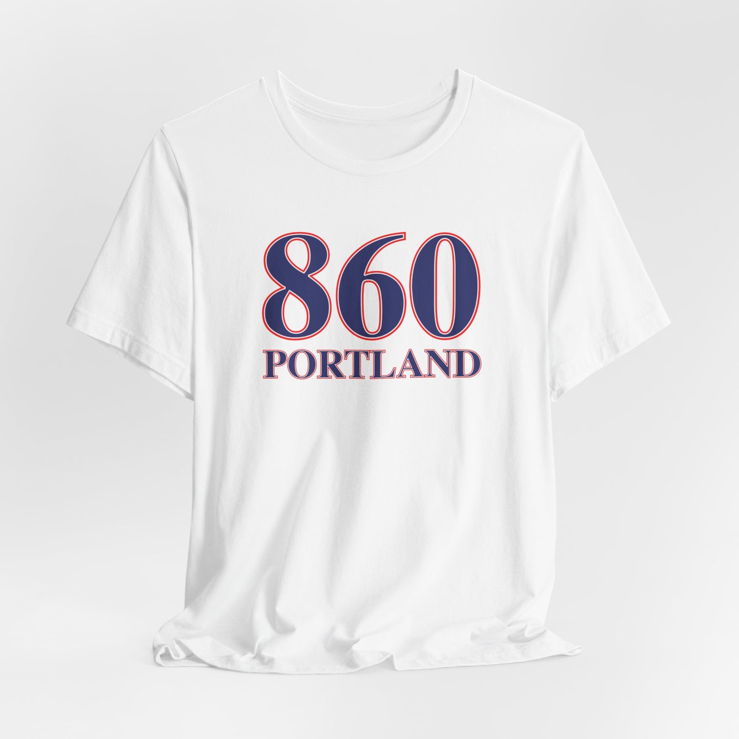 860 Portland Red White & Blue Unisex Jersey Short Sleeve T-Shirt