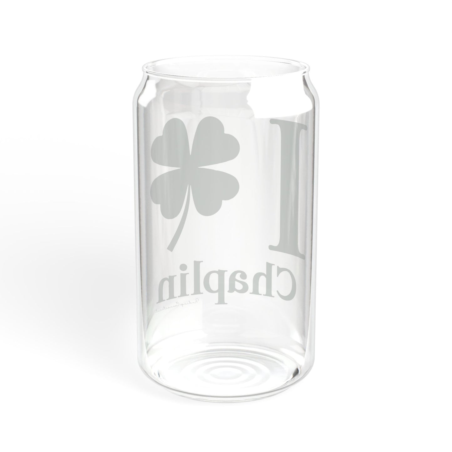 I Clover Chaplin Sipper Glass, 16oz