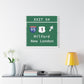 Vintage Merritt Parkway Exit 54 Sign Matte Canvas, Stretched, 1.25"