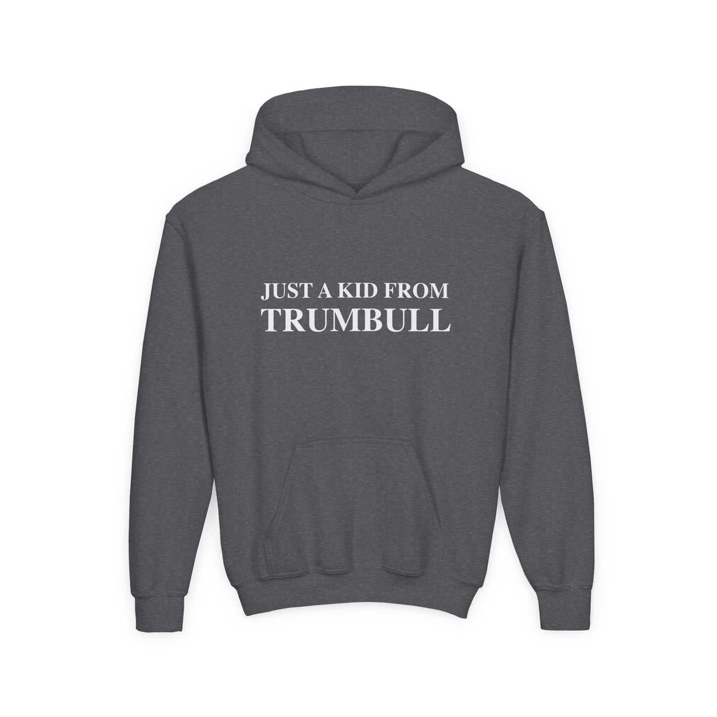 Just a kid from Trumbull  Youth Heavy Blend Hooded Sweatshirt
