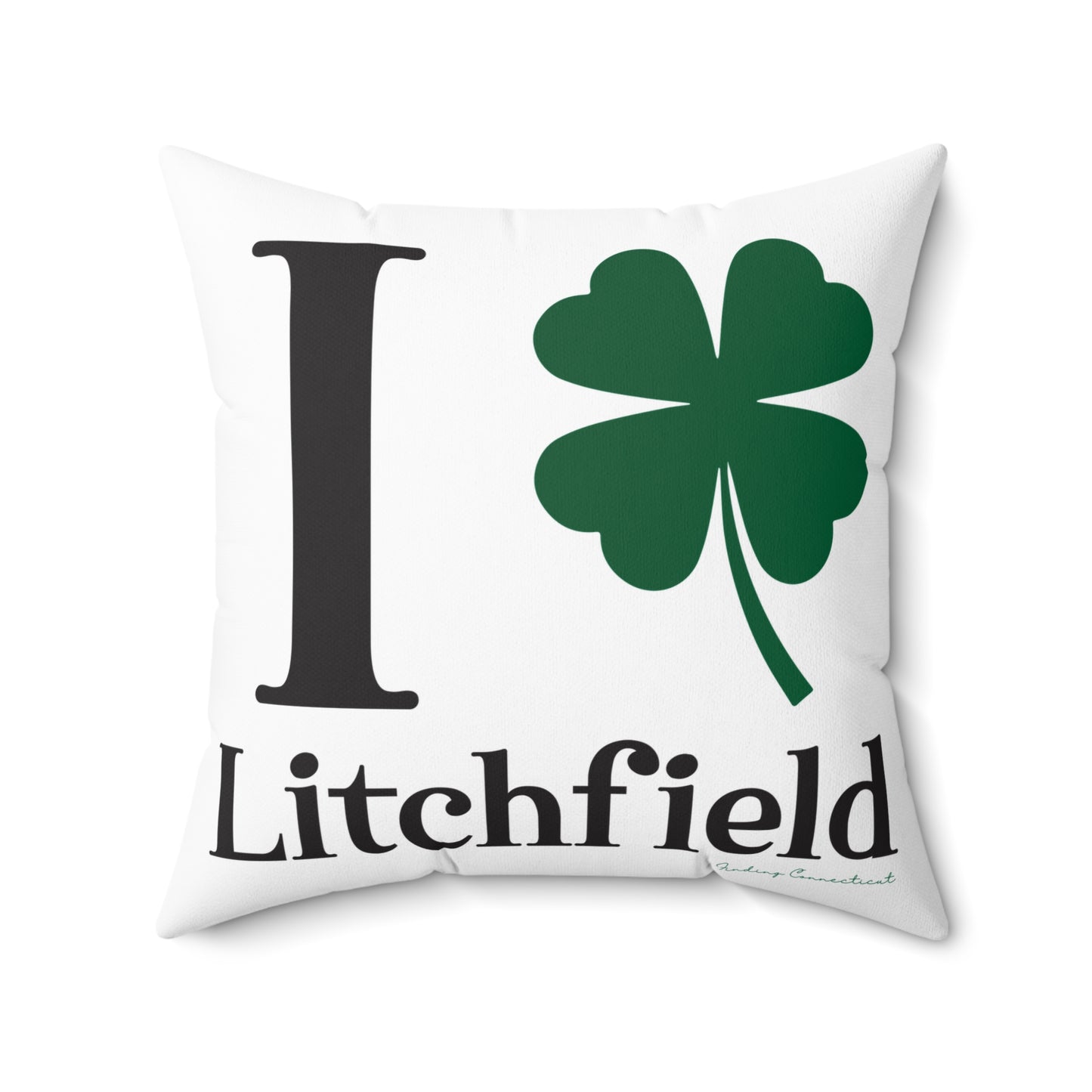 I Clover Litchfield Spun Polyester Square Pillow