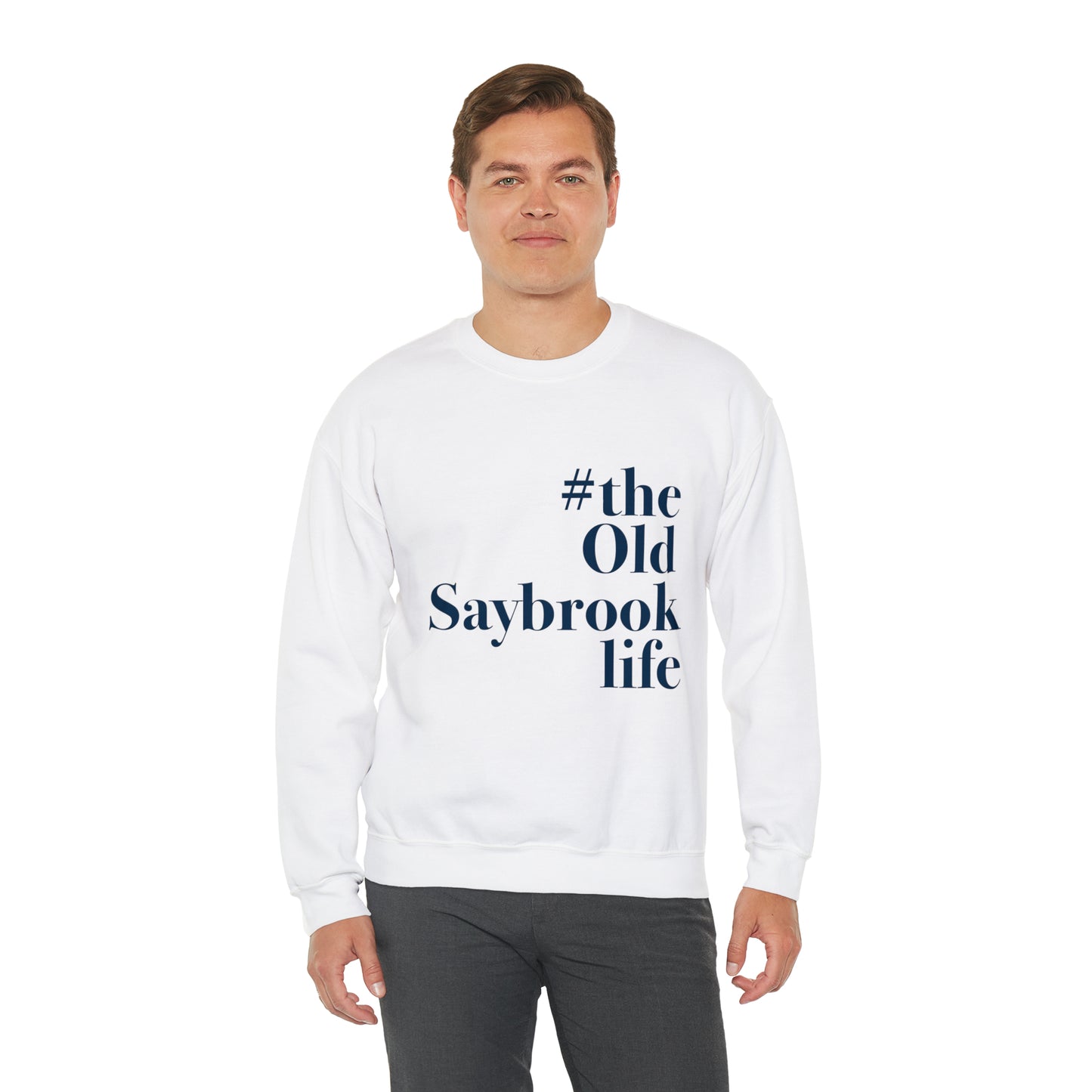 #theoldsaybrooklife Unisex Heavy Blend™ Crewneck Sweatshirt