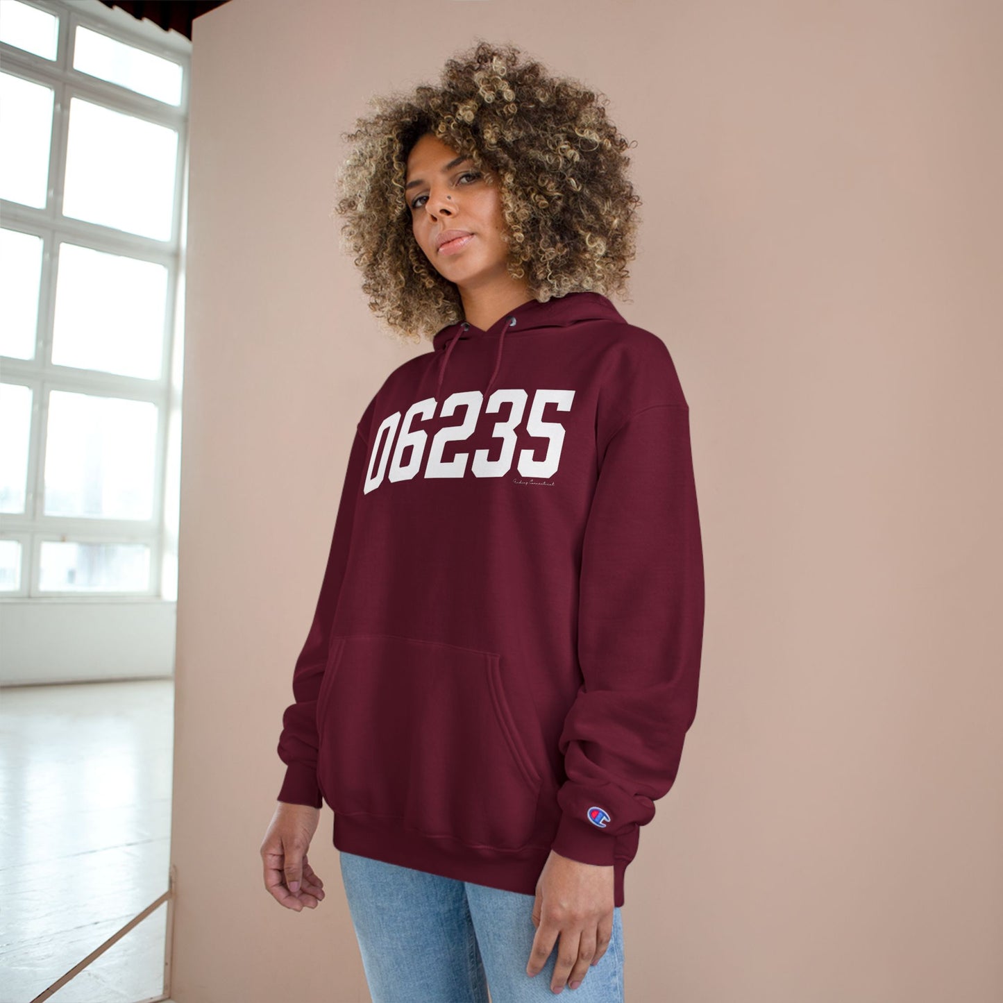 06235 Chaplin CT Zip Code Champion Hoodie