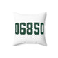 06850 Norwalk Connecticut Zip Code Spun Polyester Square Pillow