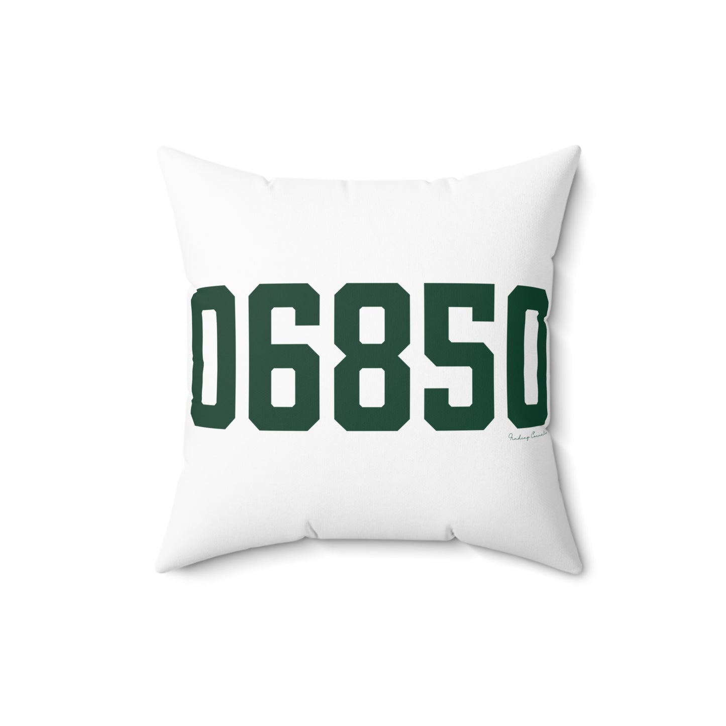 06850 Norwalk Connecticut Zip Code Spun Polyester Square Pillow