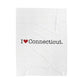 I Heart Connecticut. Velveteen Plush Blanket