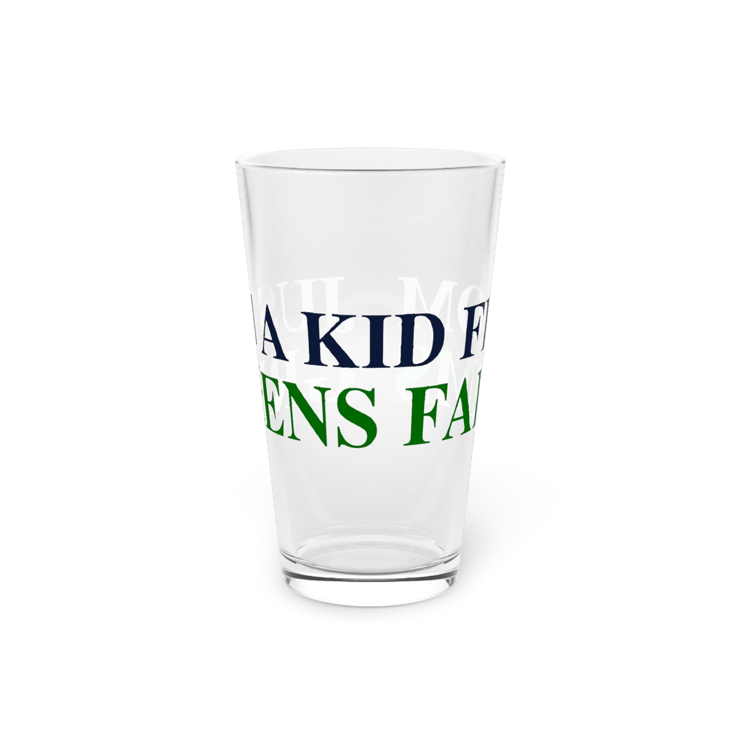 Just a kid from Greens Farms Pint Glass, 16oz