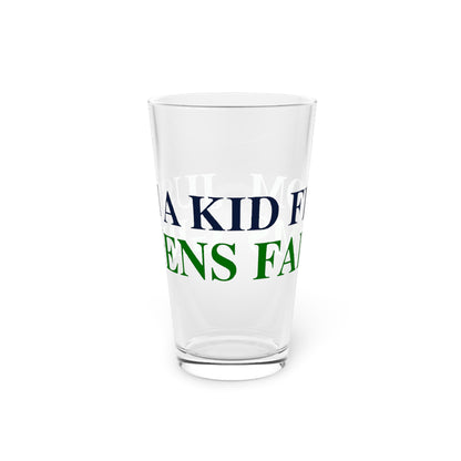 Just a kid from Greens Farms Pint Glass, 16oz