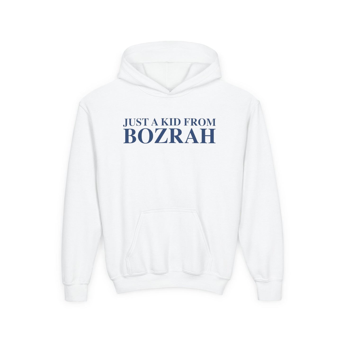 Just a kid from Bozrah Youth Heavy Blend Hooded Sweatshirt