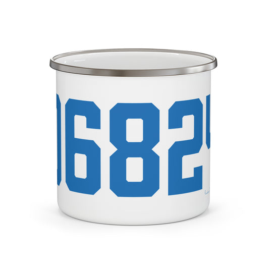 06824 Fairfield Connecticut Zip Code Enamel Camping Mug