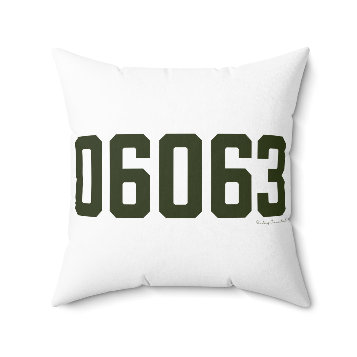 06063 Barkhamsted Connecticut Zip Code Polyester Square Pillow