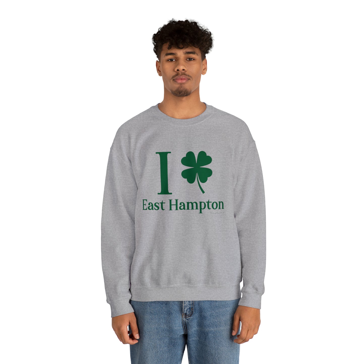 I Clover East Hampton (green) Unisex Heavy Blend™ Crewneck Sweatshirt