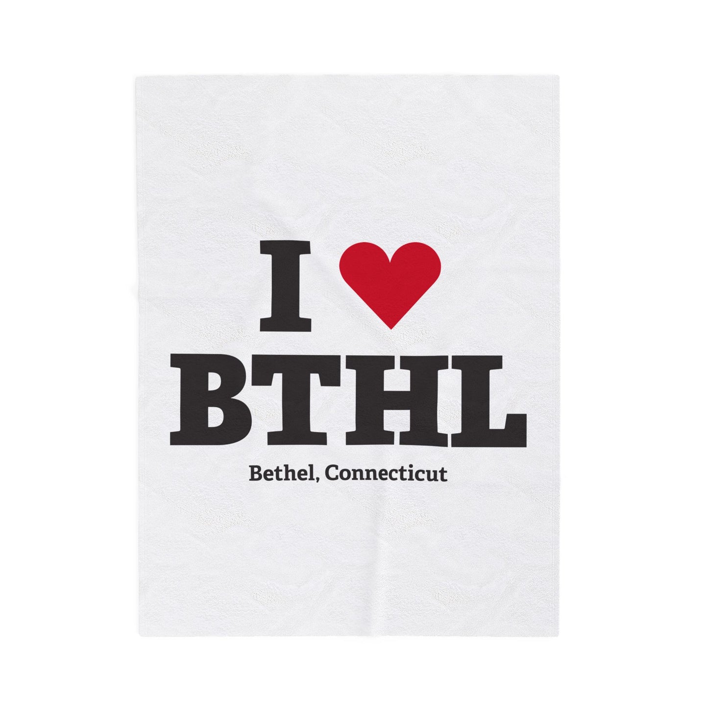 I Heart BTHL Velveteen Plush Blanket