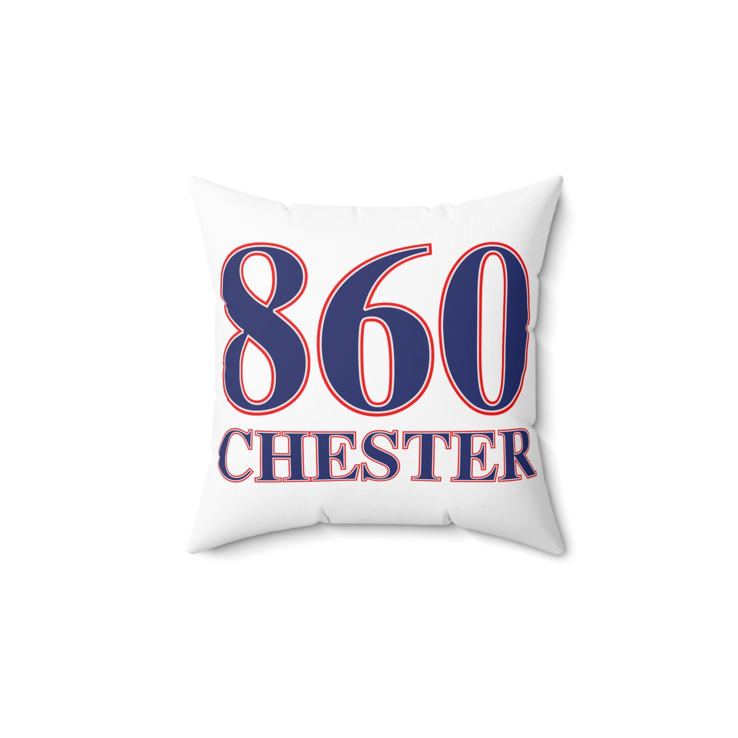 860 Chester Red, White & Blue Spun Polyester Square Pillow
