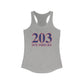 203 Southbury Red White & Blue Women's Ideal Racerback Tank Top