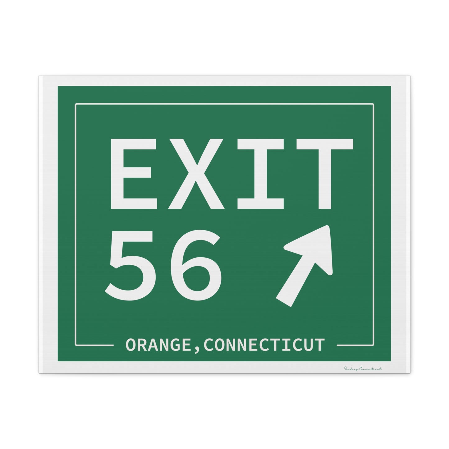 Vintage Exit 56 WCP Sign Matte Canvas, Stretched, 1.25"
