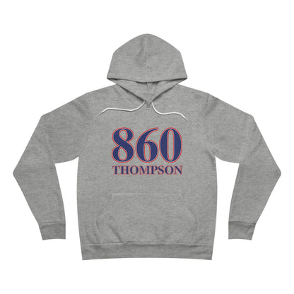860 Thompson Red White & Blue Unisex Sponge Fleece Pullover Hoodie