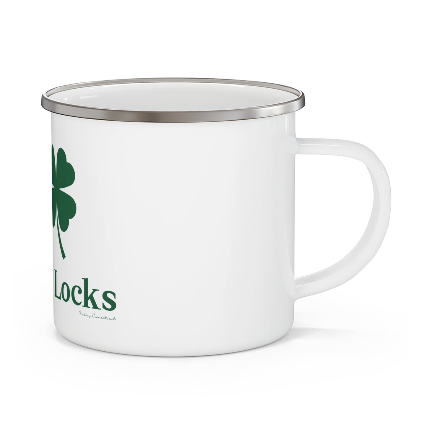 I Clover Windsor Locks Enamel Camping Mug