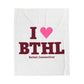 I Heart BTHL Velveteen Plush Blanket