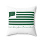 East Hampton Connecticut St. Patrick’s Day Flag Spun Polyester Square Pillow