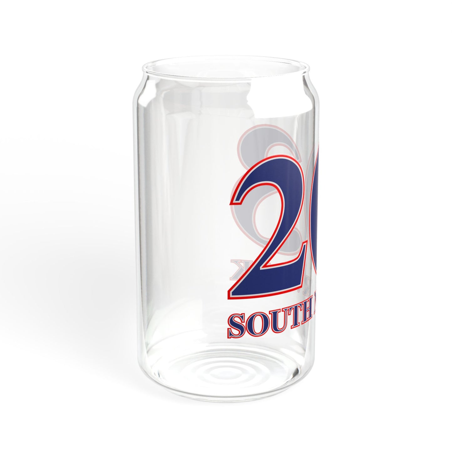 203 South Norwalk Red, White & Blue Sipper Glass, 16oz