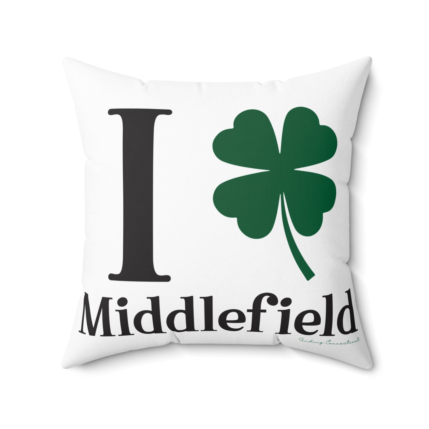 I Clover Middlefield Spun Polyester Square Pillow