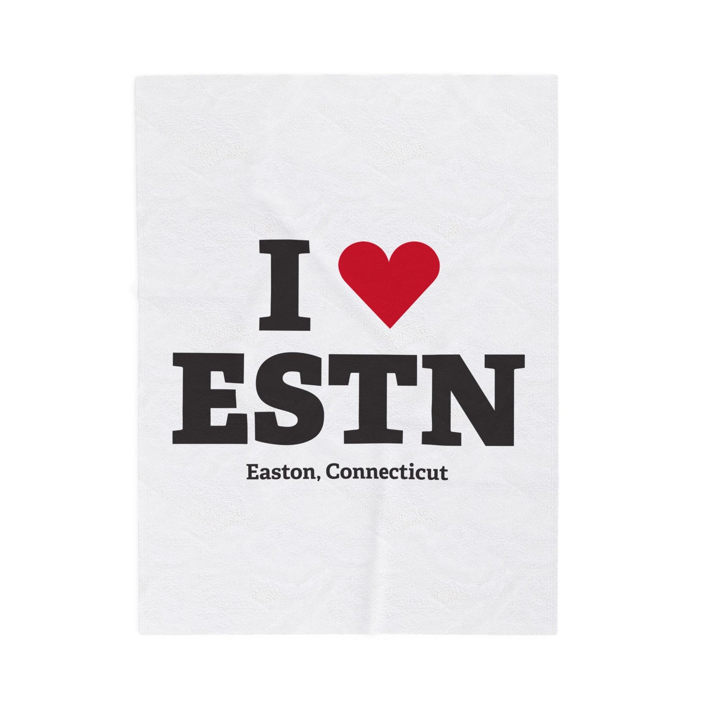 I Heart ESTN Velveteen Plush Blanket