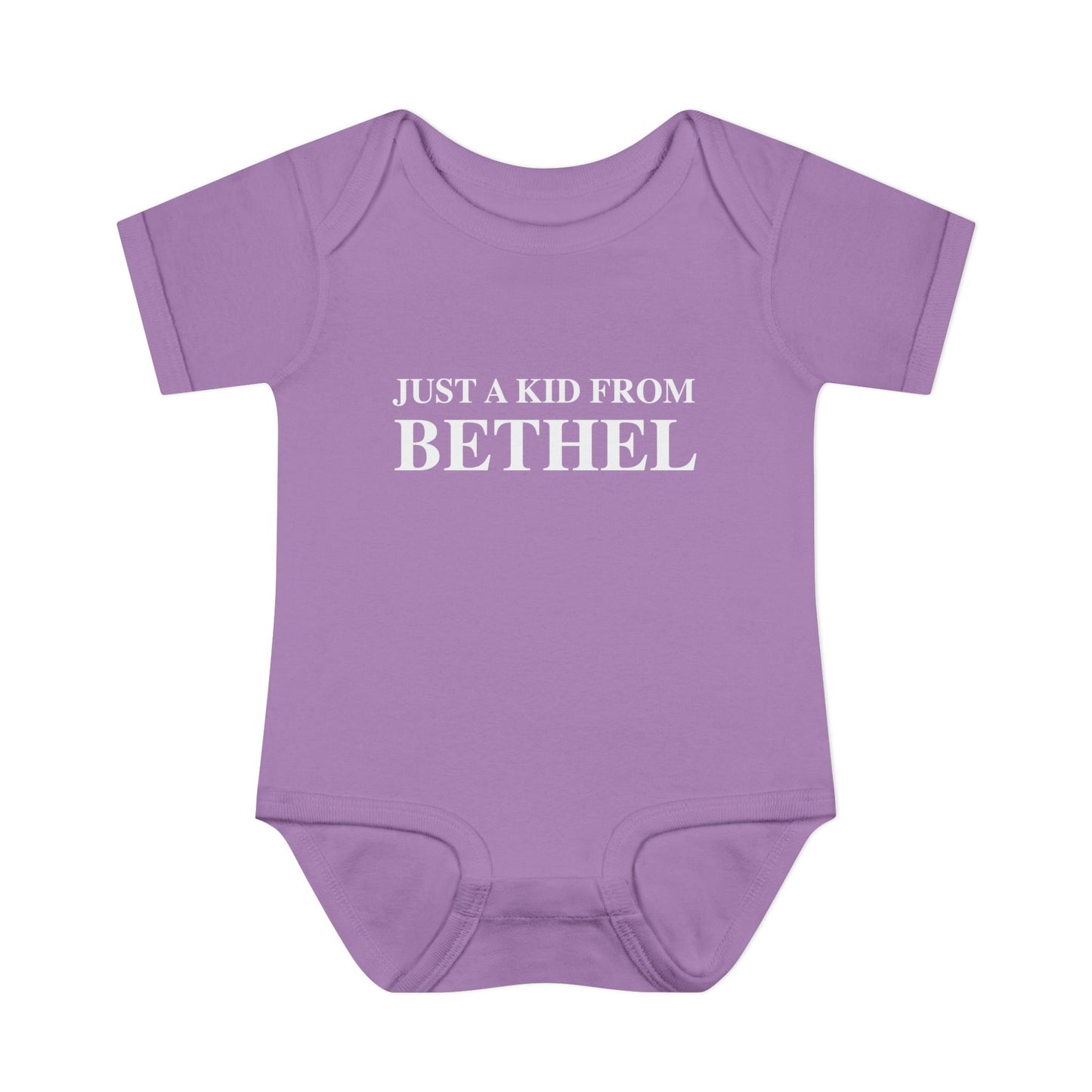 Just a kid from Bethel Infant Baby Rib Bodysuit