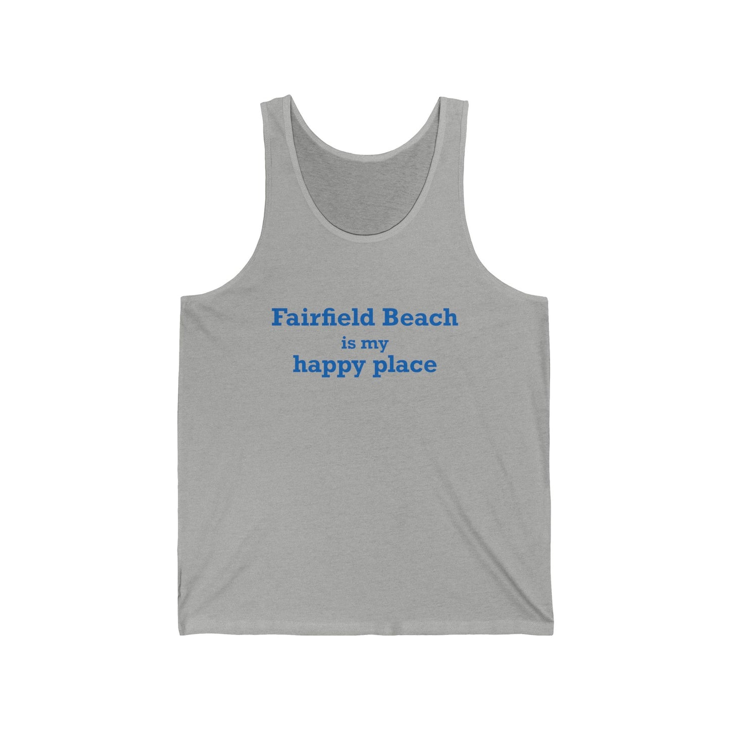 Fairfield Beach is My Happy Place Unisex Jersey Tank Top