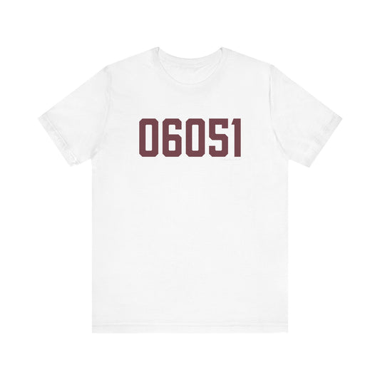 06051 New Britain Connecticut Zip Code Unisex Jersey Short Sleeve T-Shirt